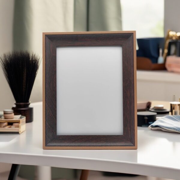 8inch-6x8 vertical brown frame I Art & Personalized - Image 4