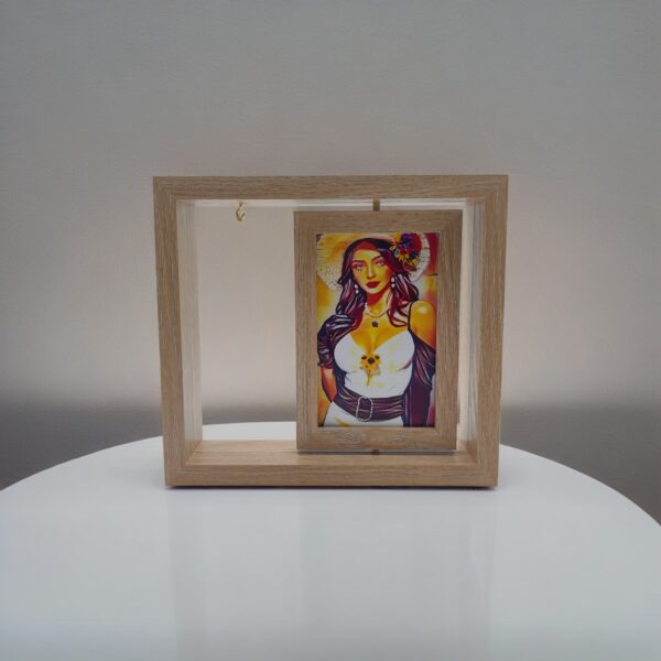 6-inch vertical wood roting frame I Art & Personalized - Image 4