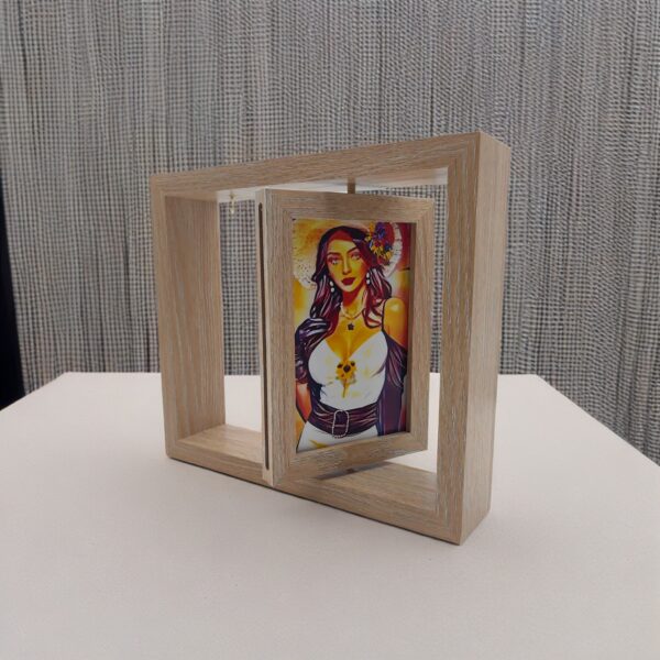 6-inch vertical wood roting frame I Art & Personalized - Image 2