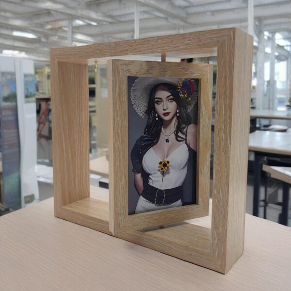 6-inch vertical wood roting frame I Art & Personalized