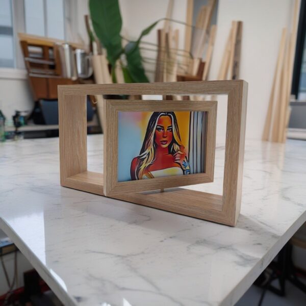 6-inch horizontal wood roting frame I Art & Personalized - Image 2