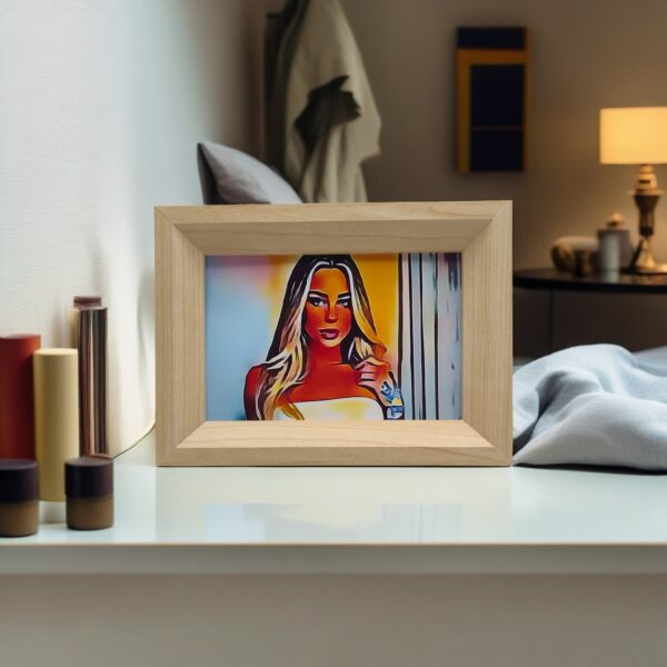 8inch-8x6 horizontal wood5 frame I Art & Personalized - Image 2