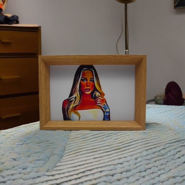 8inch-8x6 horizontal wood frame I Art & Personalized - Image 3