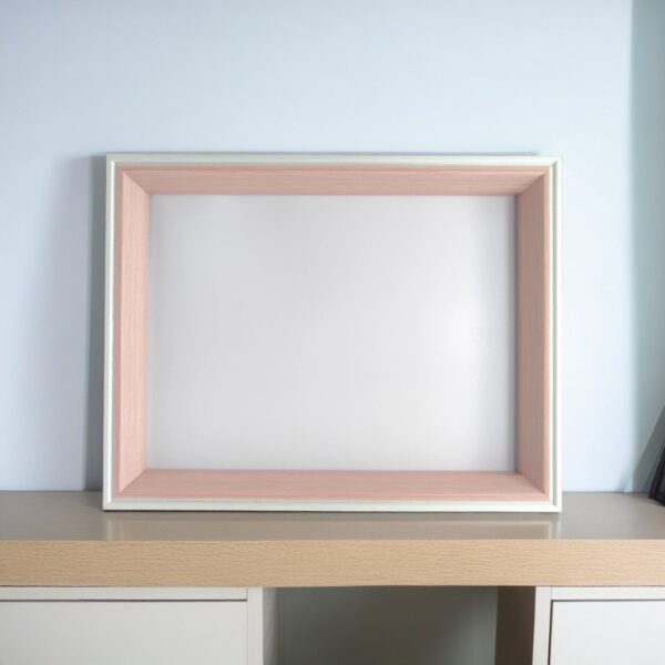 8inch-8x6 horizontal white&pink frame I Art & Personalized - Image 4