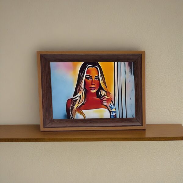 A4 horizontal brown frame I Art & Personalized