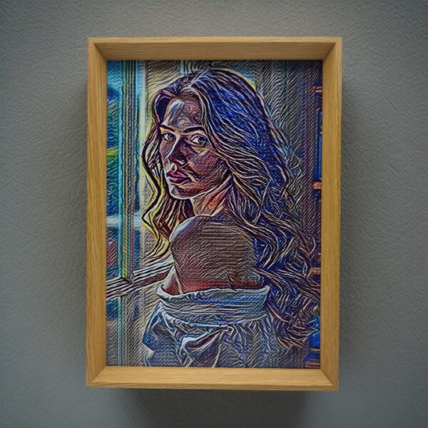 A4 vertical wood frame I Art & Personalized - Image 3