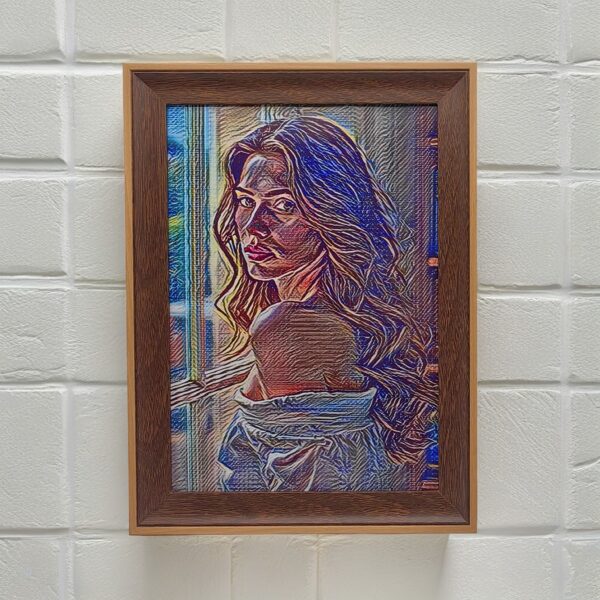 A4 vertical brown frame I Art & Personalized - Image 2